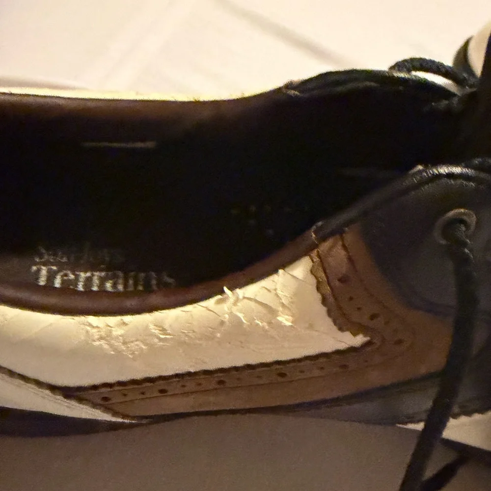 Classic White and Brown fot joy golf Men's Shoes‎ 9.5W